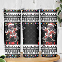 F Caw F Raven Christmas Skinny Tumbler Funny Santa Crow - Wonder Print Shop