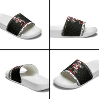 F Caw F Raven Christmas Slide Sandals Funny Santa Crow - Wonder Print Shop