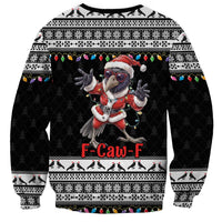 F Caw F Raven Christmas Sweatshirt Funny Santa Crow - Wonder Print Shop