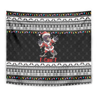F Caw F Raven Christmas Tapestry Funny Santa Crow - Wonder Print Shop