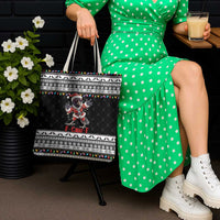 F Caw F Raven Christmas Tote Bag Funny Santa Crow - Wonder Print Shop