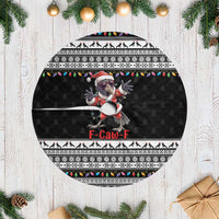 F Caw F Raven Christmas Tree Skirt Funny Santa Crow - Wonder Print Shop