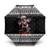 F Caw F Raven Christmas Umbrella Funny Santa Crow - Wonder Print Shop