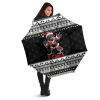 F Caw F Raven Christmas Umbrella Funny Santa Crow - Wonder Print Shop