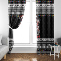 F Caw F Raven Christmas Window Curtain Funny Santa Crow - Wonder Print Shop
