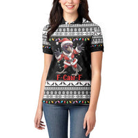F Caw F Raven Christmas Women Polo Shirt Funny Santa Crow - Wonder Print Shop