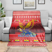 Ecuador Andean Condor Christmas Blanket Dios Patria y Libertad