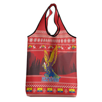 Ecuador Andean Condor Christmas Grocery Bag Dios Patria y Libertad