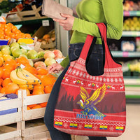 Ecuador Andean Condor Christmas Grocery Bag Dios Patria y Libertad