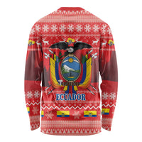 Ecuador Andean Condor Christmas Long Sleeve Shirt Dios Patria y Libertad - Wonder Print Shop