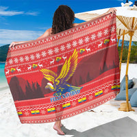 Ecuador Andean Condor Christmas Sarong Dios Patria y Libertad - Wonder Print Shop