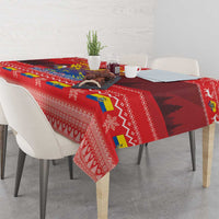 Ecuador Andean Condor Christmas Tablecloth Dios Patria y Libertad - Wonder Print Shop