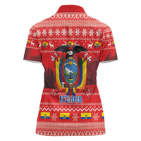 Ecuador Andean Condor Christmas Women Polo Shirt Dios Patria y Libertad - Wonder Print Shop