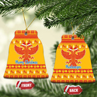 Montenegro Christmas Ceramic Ornament Double-headed Eagle With Christmas Pattern - Wonder Print Shop
