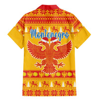 Montenegro Christmas Family Matching Mermaid Dress and Hawaiian Shirt Double-headed Eagle With Christmas Pattern - Wonder Print Shop