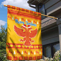 Montenegro Christmas Garden Flag Double-headed Eagle With Christmas Pattern - Wonder Print Shop