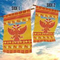 Montenegro Christmas Garden Flag Double-headed Eagle With Christmas Pattern - Wonder Print Shop