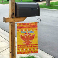 Montenegro Christmas Garden Flag Double-headed Eagle With Christmas Pattern - Wonder Print Shop