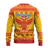 Montenegro Christmas Ugly Christmas Sweater Double-headed Eagle With Christmas Pattern - Wonder Print Shop