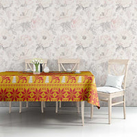 Montenegro Christmas Tablecloth Double-headed Eagle With Christmas Pattern - Wonder Print Shop