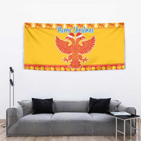 Montenegro Christmas Tapestry Double-headed Eagle With Christmas Pattern - Wonder Print Shop