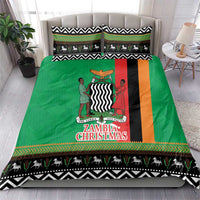 Zambia Christmas Bedding Set One Zambia One Nation With Kente Pattern - Wonder Print Shop