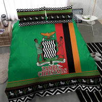 Zambia Christmas Bedding Set One Zambia One Nation With Kente Pattern - Wonder Print Shop