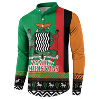 Zambia Christmas Button Sweatshirt One Zambia One Nation With Kente Pattern - Wonder Print Shop