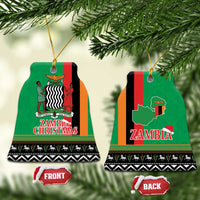 Zambia Christmas Ceramic Ornament One Zambia One Nation With Kente Pattern - Wonder Print Shop