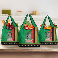 Zambia Christmas Grocery Bag One Zambia One Nation With Kente Pattern