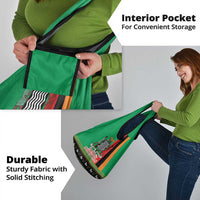 Zambia Christmas Grocery Bag One Zambia One Nation With Kente Pattern