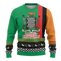 Zambia Christmas Ugly Christmas Sweater One Zambia One Nation With Kente Pattern - Wonder Print Shop
