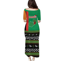 Zambia Christmas Puletasi One Zambia One Nation With Kente Pattern - Wonder Print Shop