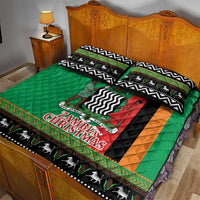 Zambia Christmas Quilt Bed Set One Zambia One Nation With Kente Pattern - Wonder Print Shop