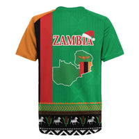 Zambia Christmas Rugby Jersey One Zambia One Nation With Kente Pattern - Wonder Print Shop