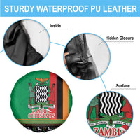 Zambia Christmas Spare Tire Cover One Zambia One Nation With Kente Pattern - Wonder Print Shop