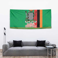 Zambia Christmas Tapestry One Zambia One Nation With Kente Pattern - Wonder Print Shop
