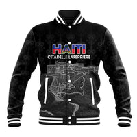 Haiti Citadelle Laferriere Personalized Baseball Jacket Haitian Heritage Veve Vodou - Wonder Print Shop