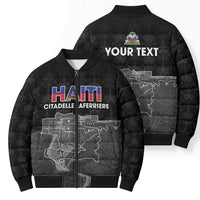 Haiti Citadelle Laferriere Personalized Bomber Puffer Jacket Haitian Heritage Veve Vodou - Wonder Print Shop