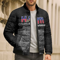 Haiti Citadelle Laferriere Personalized Bomber Puffer Jacket Haitian Heritage Veve Vodou - Wonder Print Shop