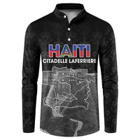 Haiti Citadelle Laferriere Personalized Button Sweatshirt Haitian Heritage Veve Vodou - Wonder Print Shop