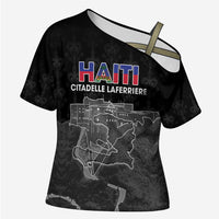 Haiti Citadelle Laferriere Personalized Cross Shoulder Shirt Haitian Heritage Veve Vodou - Wonder Print Shop