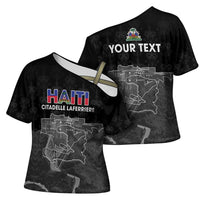 Haiti Citadelle Laferriere Personalized Cross Shoulder Shirt Haitian Heritage Veve Vodou - Wonder Print Shop