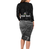 Haiti Citadelle Laferriere Personalized Family Matching Long Sleeve Bodycon Dress and Hawaiian Shirt Haitian Heritage Veve Vodou - Wonder Print Shop