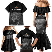 Haiti Citadelle Laferriere Personalized Family Matching Mermaid Dress and Hawaiian Shirt Haitian Heritage Veve Vodou - Wonder Print Shop