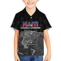 Haiti Citadelle Laferriere Personalized Family Matching Off Shoulder Maxi Dress and Hawaiian Shirt Haitian Heritage Veve Vodou - Wonder Print Shop