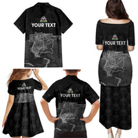 Haiti Citadelle Laferriere Personalized Family Matching Puletasi and Hawaiian Shirt Haitian Heritage Veve Vodou - Wonder Print Shop