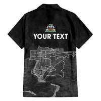 Haiti Citadelle Laferriere Personalized Family Matching Short Sleeve Bodycon Dress and Hawaiian Shirt Haitian Heritage Veve Vodou - Wonder Print Shop