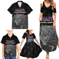 Haiti Citadelle Laferriere Personalized Family Matching Summer Maxi Dress and Hawaiian Shirt Haitian Heritage Veve Vodou - Wonder Print Shop