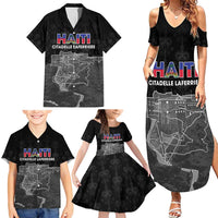 Haiti Citadelle Laferriere Personalized Family Matching Summer Maxi Dress and Hawaiian Shirt Haitian Heritage Veve Vodou - Wonder Print Shop